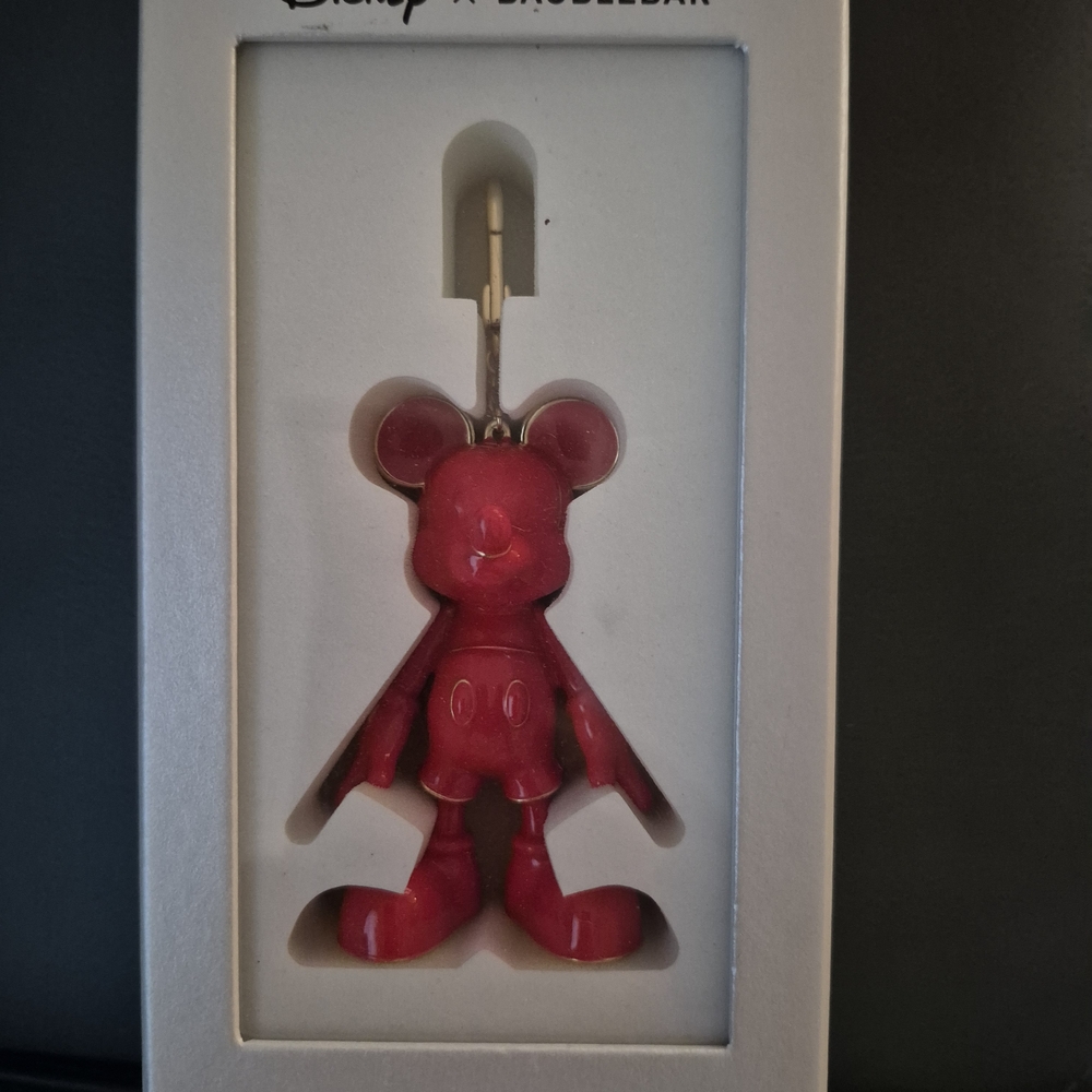 Disney X Baublebar Hot Pink Mickey Mouse Keychain